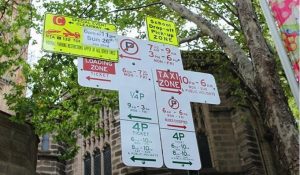 Parking sign Sydney